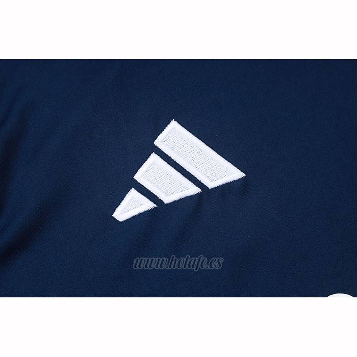 Chandal del Real Madrid Manga Corta 2025-2026 Azul Blanco - Pantalon Corto